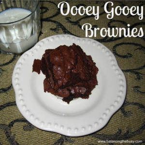 Oooey Gooey Brownies